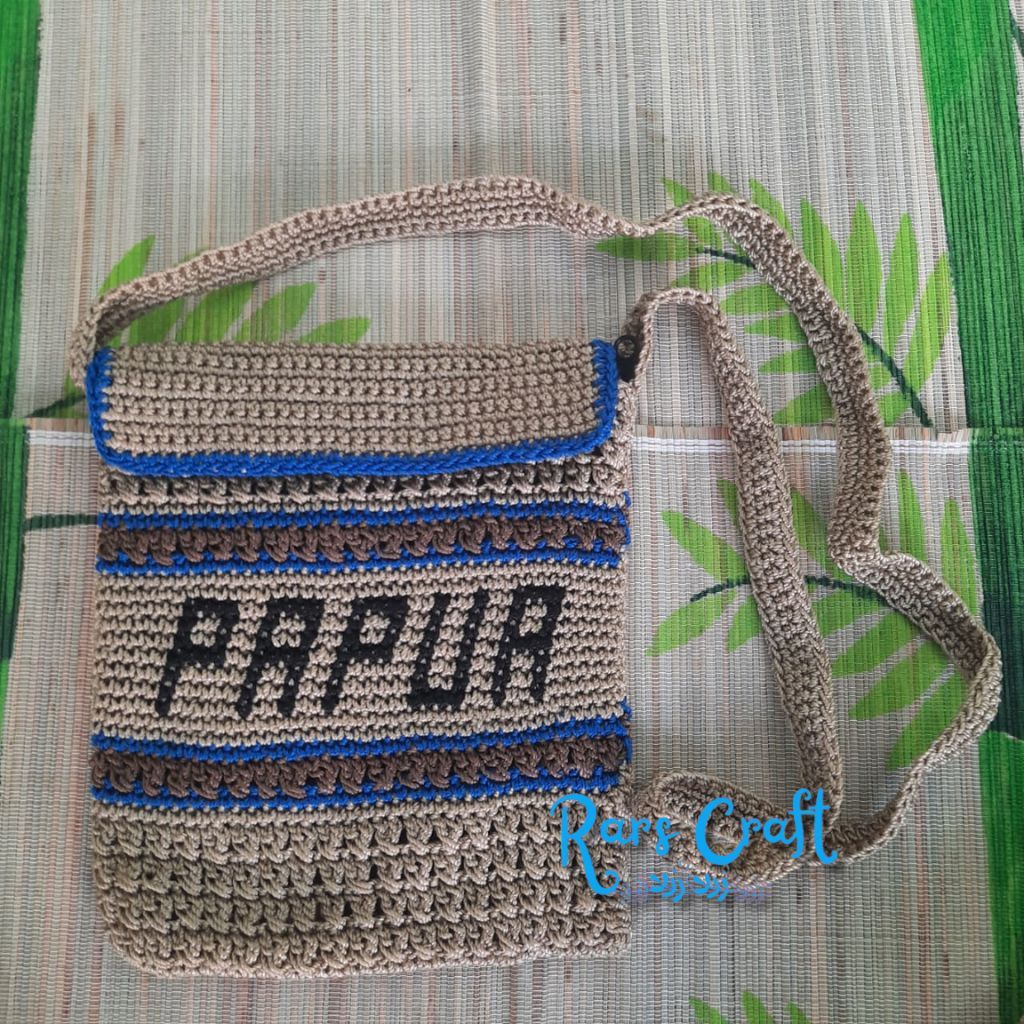 Tas selempang papua, tas selempang untuk pria/wanita, rajut selempang, tas murah, tas selempang unis