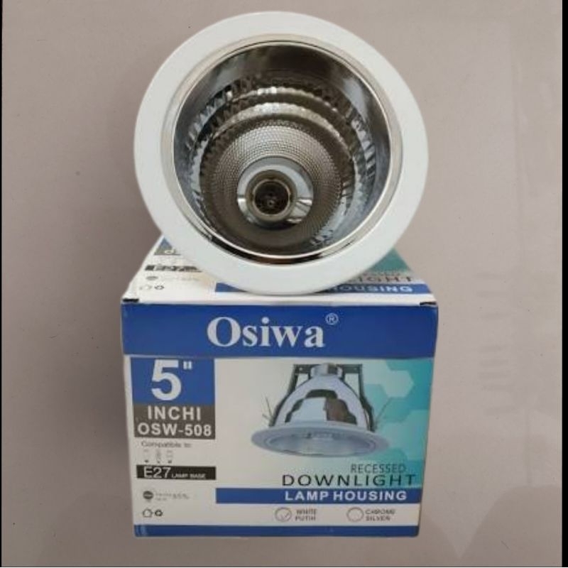 DOWNLIGHT 5 INCH / RUMAH LAMPU OSIWA OSW-508 (PUTIH)