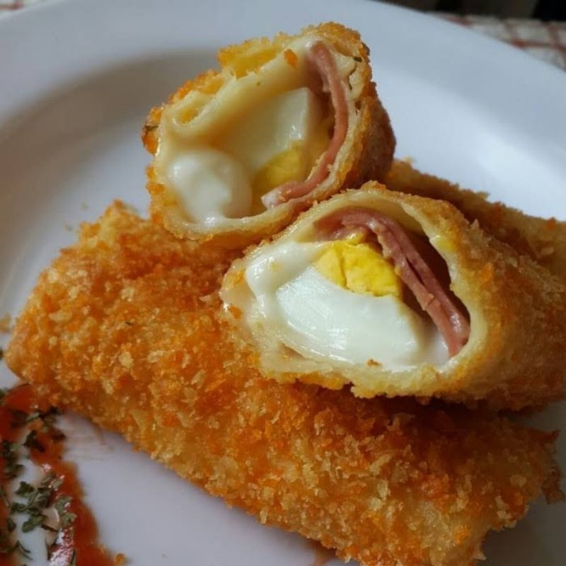 

RB22 Risol Mayo Beef Telur Keju Frozen Food Cemilan Murah isi 8/24/48