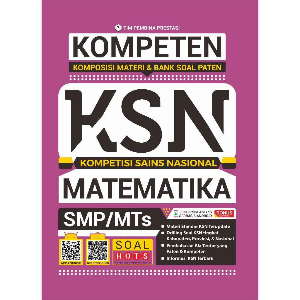Buku Olimpiade KSN Matematika SMP Kompeten Ksn Matematika Smp/Mts