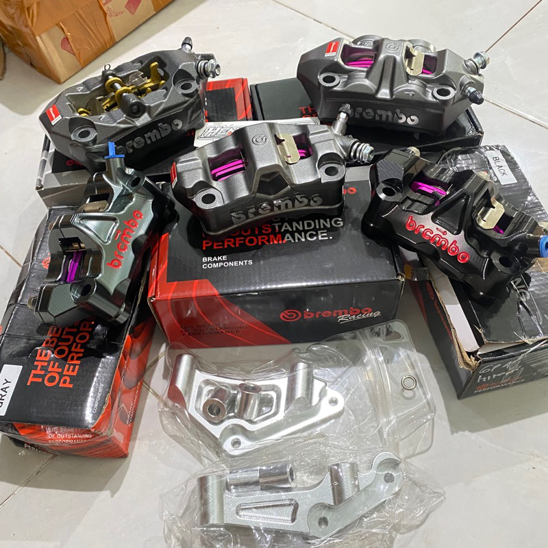 kaliper Brembo  import kaliper caliper Brembo  set breket pnp ninja gl mp tiger