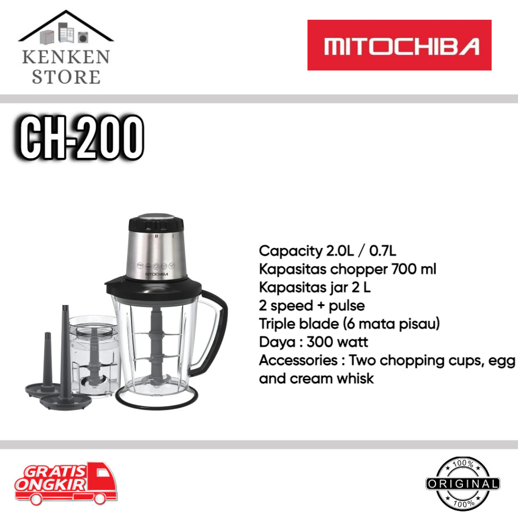 BLENDER CHOPPER MITOCHIBA CH-200