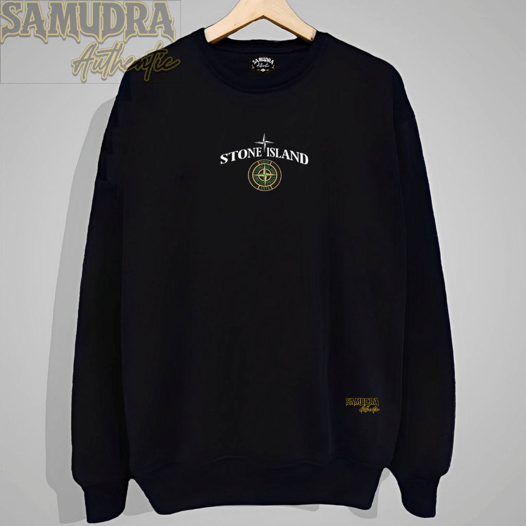 Sweater pria crewneck stond island sweter cowok distro polos keren Unisex / Sweater Crewneck Stond i