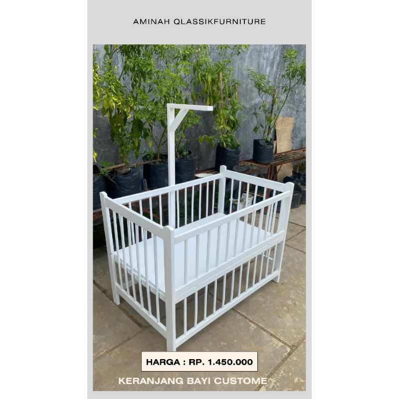Keranjang bayi kayu | tempat tidur bayi custome kayu