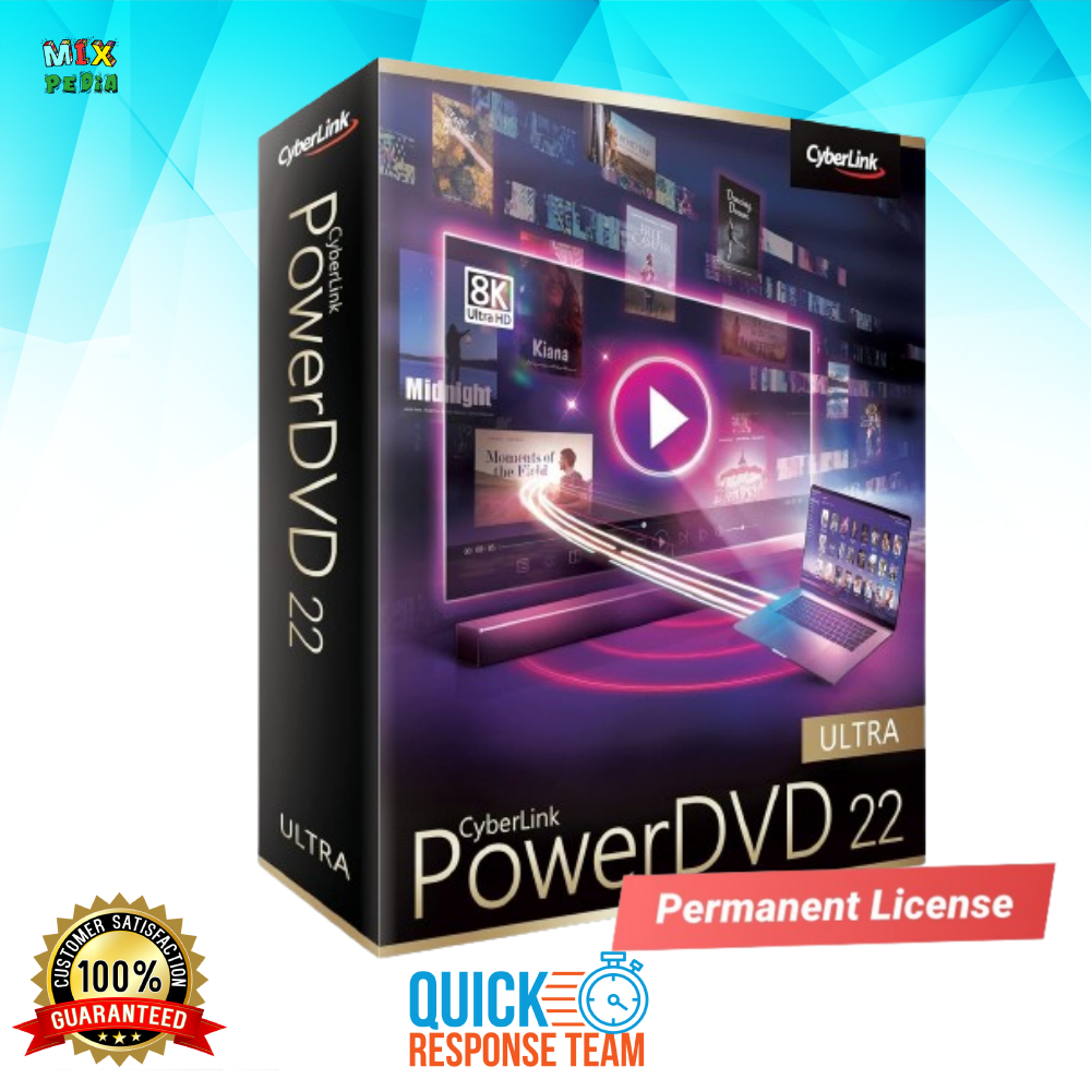 CyberLink PowerDVD 22 ULTRA Product Key ORIGINAL - Lisensi LifeTime ( Selamanya )