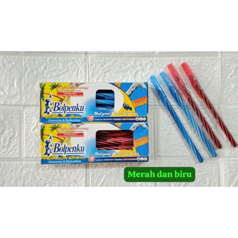 

pulpen lilin bolpenku biru isi 12 ** ARH