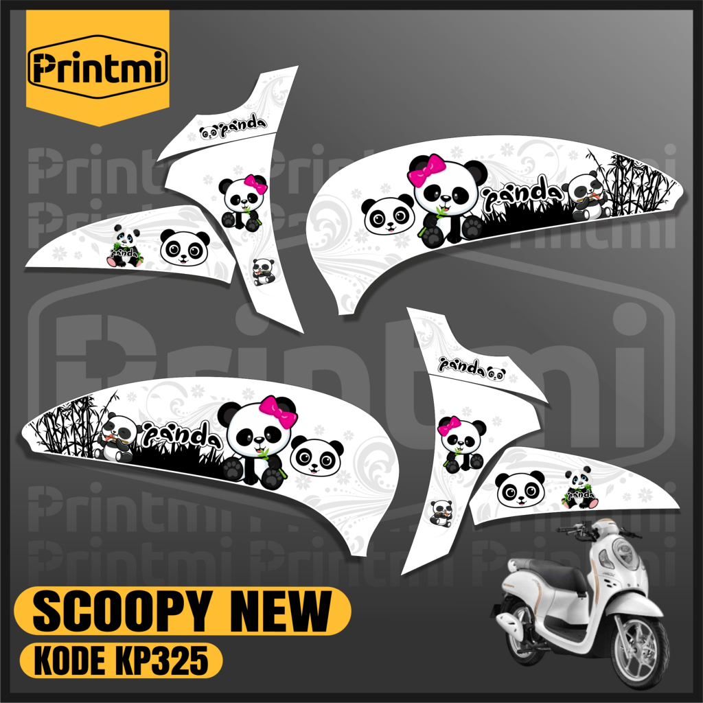 Stiker Striping Motor Scoopy 2021 2022 2023 2024 Panda Prestige Sporty Variasi Modifikasi List Print