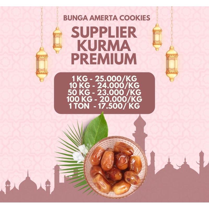 

Makanan Ringan Kering Kurma Sayer Premium 1kg / Kurma Alsaad / Kurma Madinah / Kurma Emirate