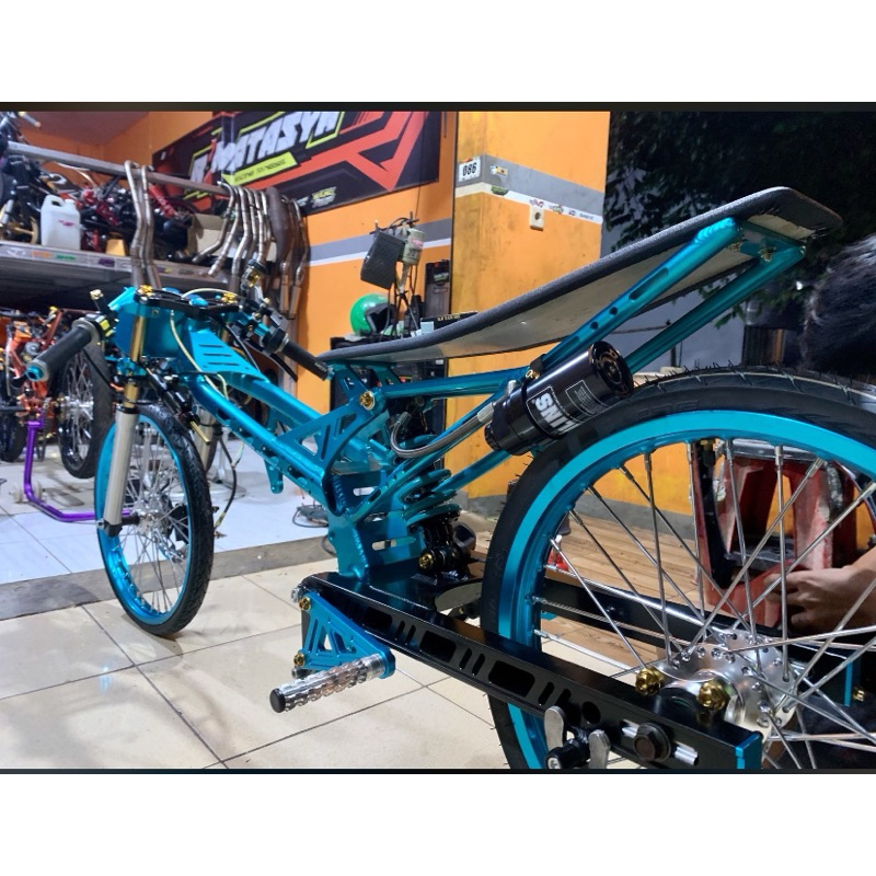 SWING ARM MODIFIKASI MOTOR DRAG MXKING NINJA KLX MODEL COAK