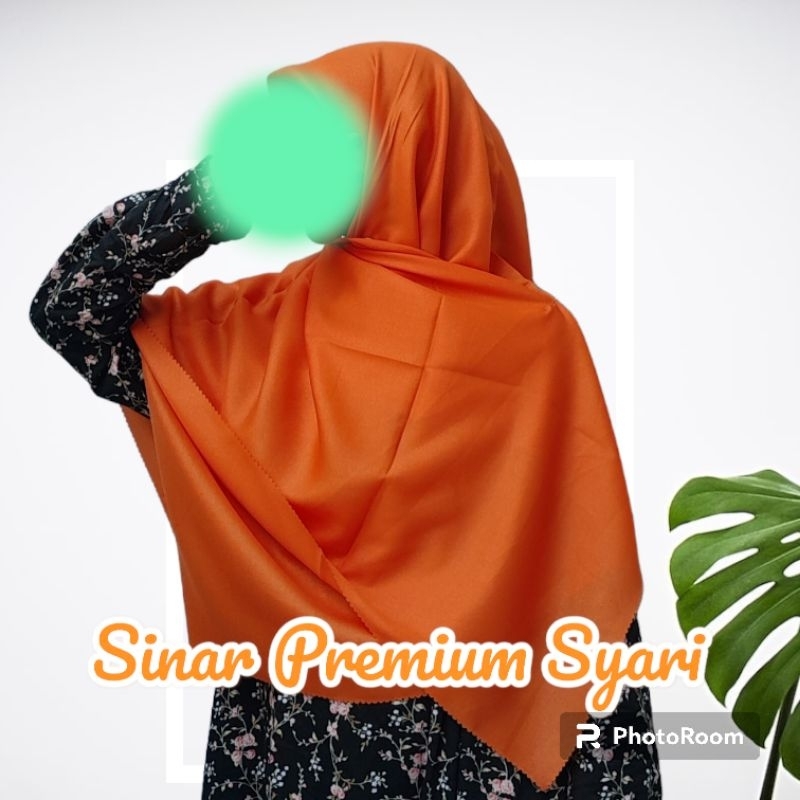 Jilbab Segiempat glowing Sinar premium Syari Humaira jumbo