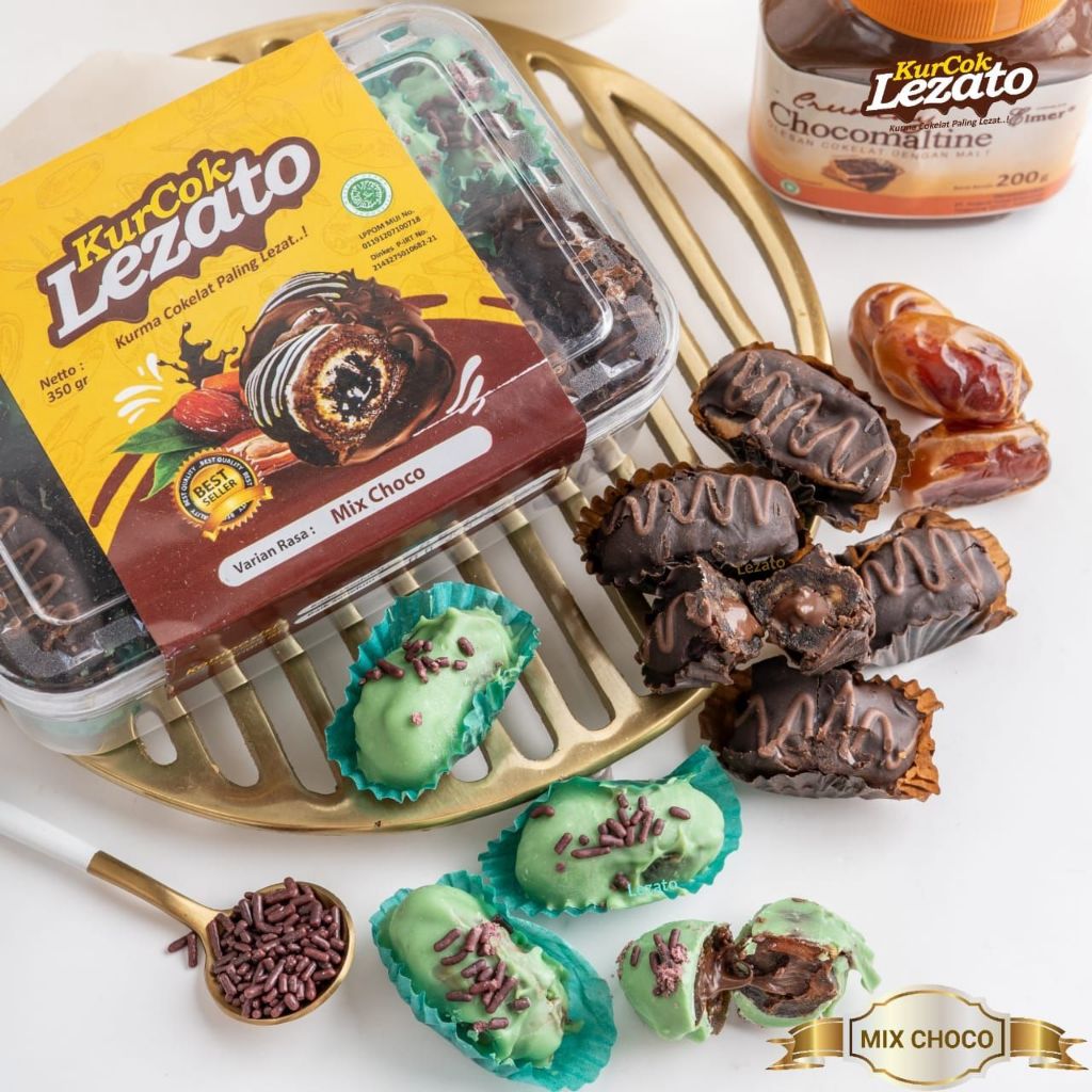 

Kurcok (Kurma Coklat) Lezato mix choco (chocomaltin dan chocomint)