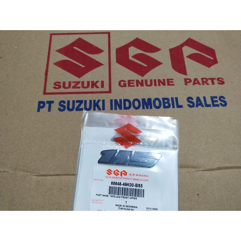 Stiker, Emblem Suzuki 115 Untuk All Motor Suzuki Original SGA 100%,  Abu abu