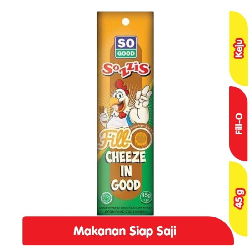 

SOZZIS Fill-O Sosis Siap Makan Ayam Saus Keju 45 g