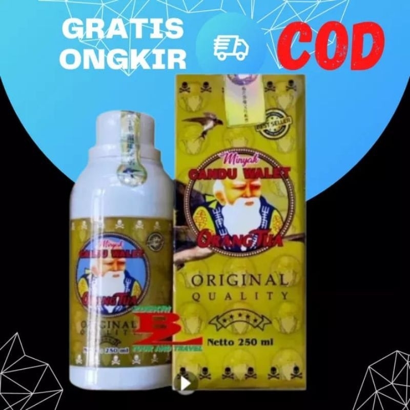 Minyak Candu Walet Cap Orang Tua Asli Original Bergaransi Original