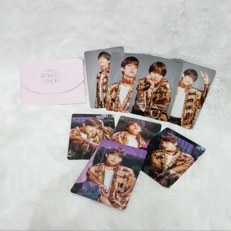 Photocard V Taehyung BTS Magic Shop 2019 Photocard BTS Magic Shop V Taehyung Pink