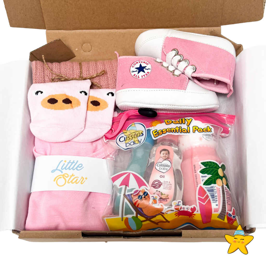 HBK Hampers Newborn Baby Gift Set Kado Baju Sabun Perlengkapan Mandi Bayi Baru Lahir Hadiah Parcel P
