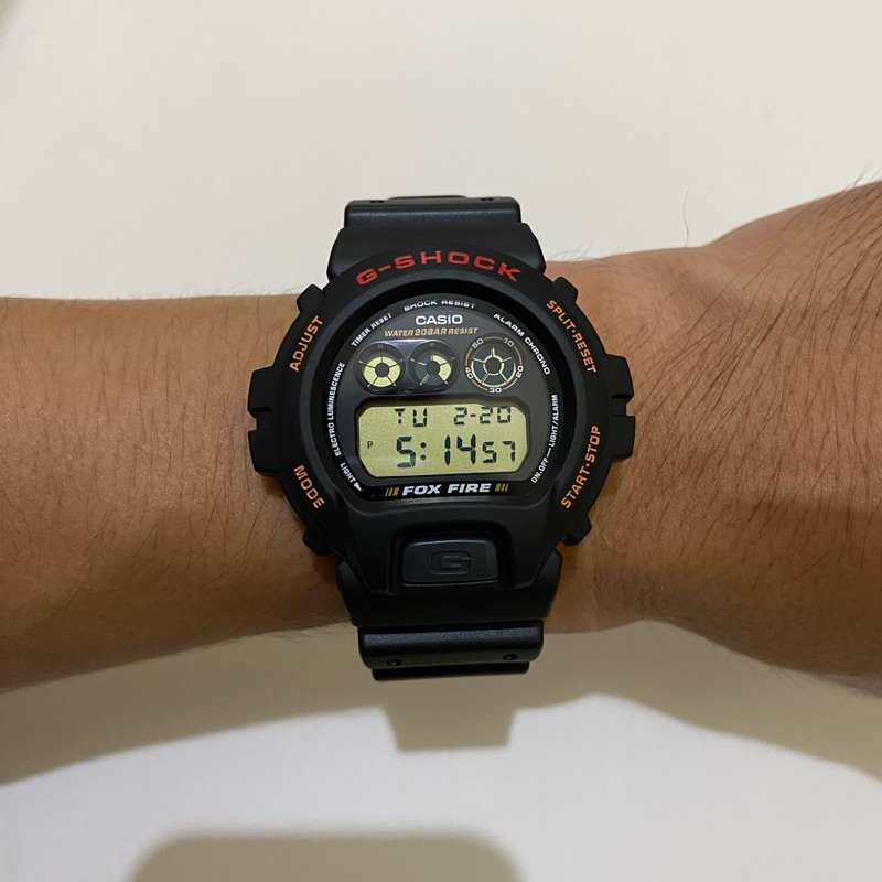 Casio G-Shock DW-6900B-1 Fox Fire / Gshock DW6900B Original JDM (Japan Domestic Market)