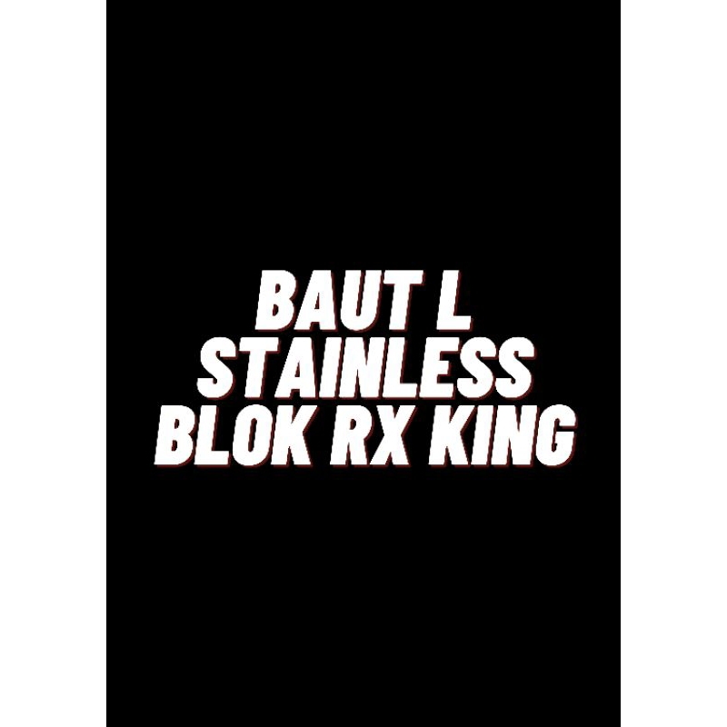 BAUT L STAINLESS STEEL SET BLOK KANAN KIRI RX KING RXS RXK YT115 ANTI KARAT