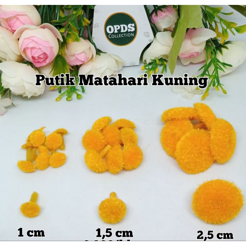 Putik Bunga Plastik Putik Bunga Stoking Putik Bunga Matahari Putik Kuning Bunga