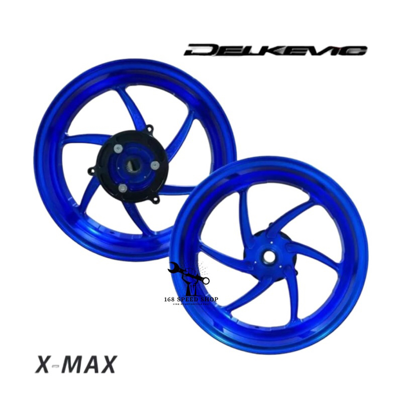 Velg Delkevic Xmax Biru // Single Disc // Velg Xmax Blue By Delkevic Original // Velg Xmax