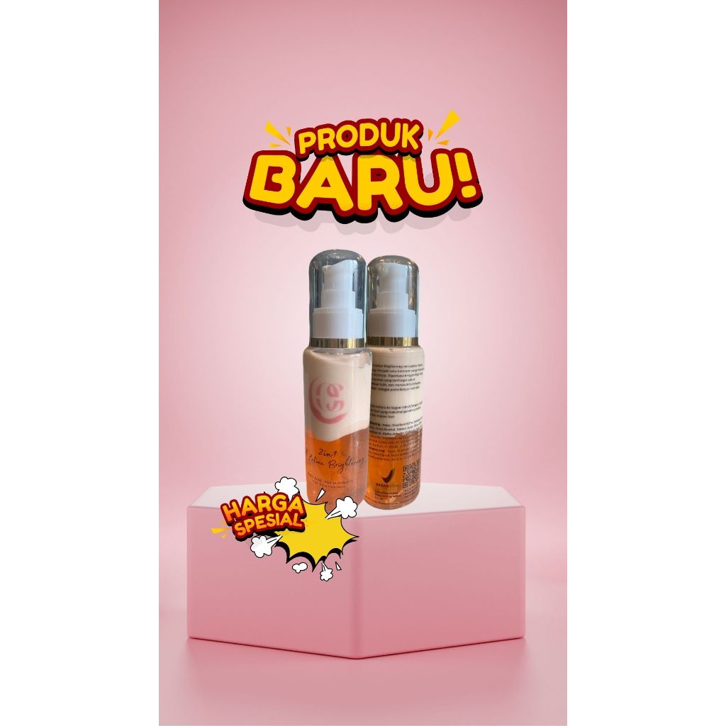 BUNDLING ISI 2 HB DOSTING 2in 1Lotion okiniiriskincare brightening serum gel  extra tone up HB DOSTI