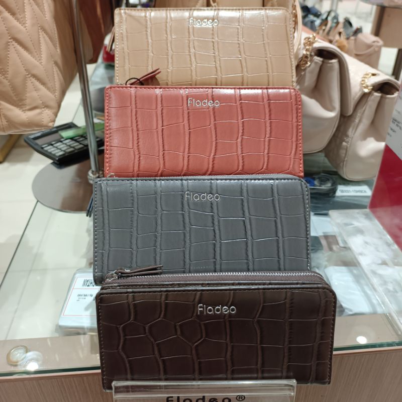 Dompet lipat panjang wanita terbaru / dompet wanita by fladeo motif buaya