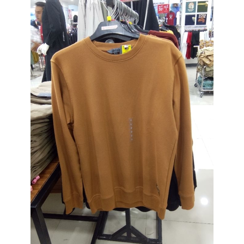 Details Sweater Unisex Pria/Wanita dengan motif polos tersedia size S-XL