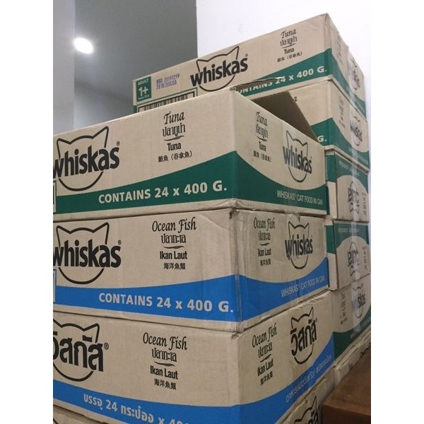 Makanan kaleng kucing Whiskas 1 dus ( isi 24 kaleng ) BY EKSPEDISI