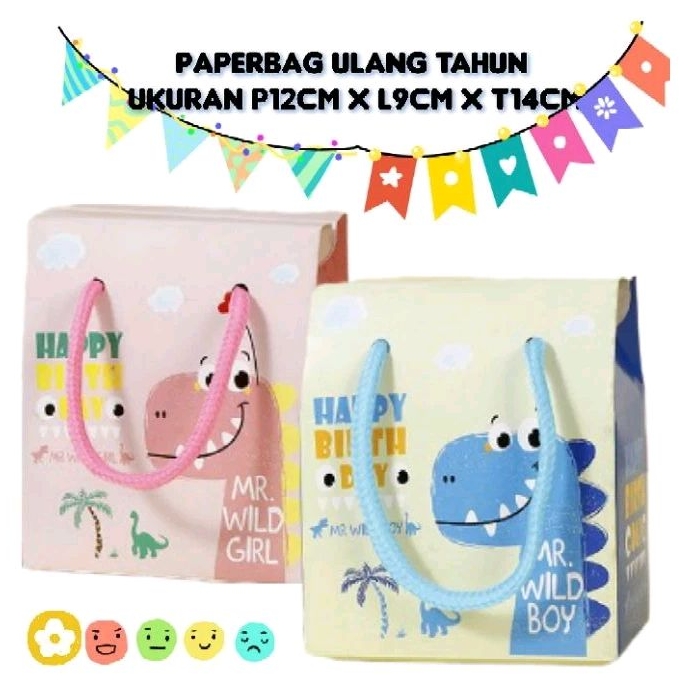 

Paperbag Souvenir Ultah / Kotak Hadiah Anak / Paperbag Hampers Ulang Tahun Anak / Kotak Souvenir Bayi