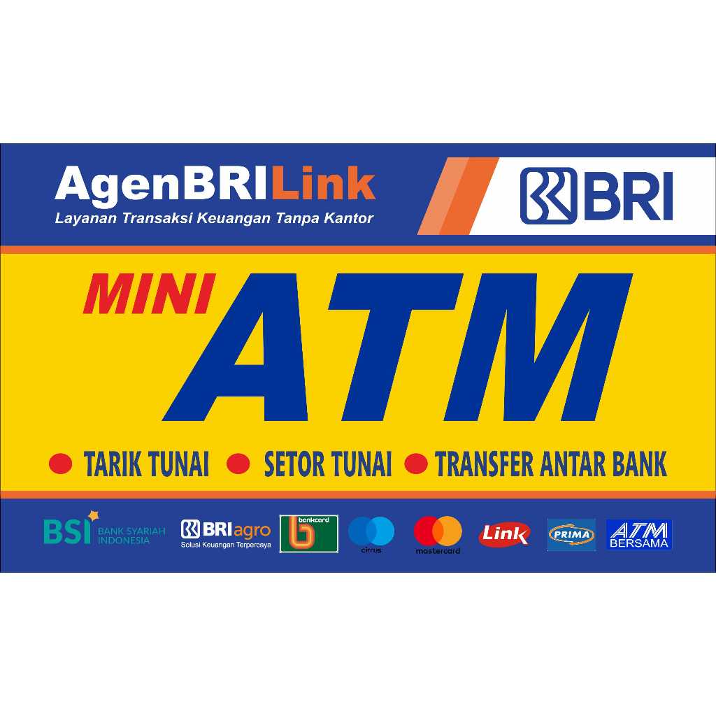 

STIKER VINYL ETALASE MINI ATM BRILINK KUNING