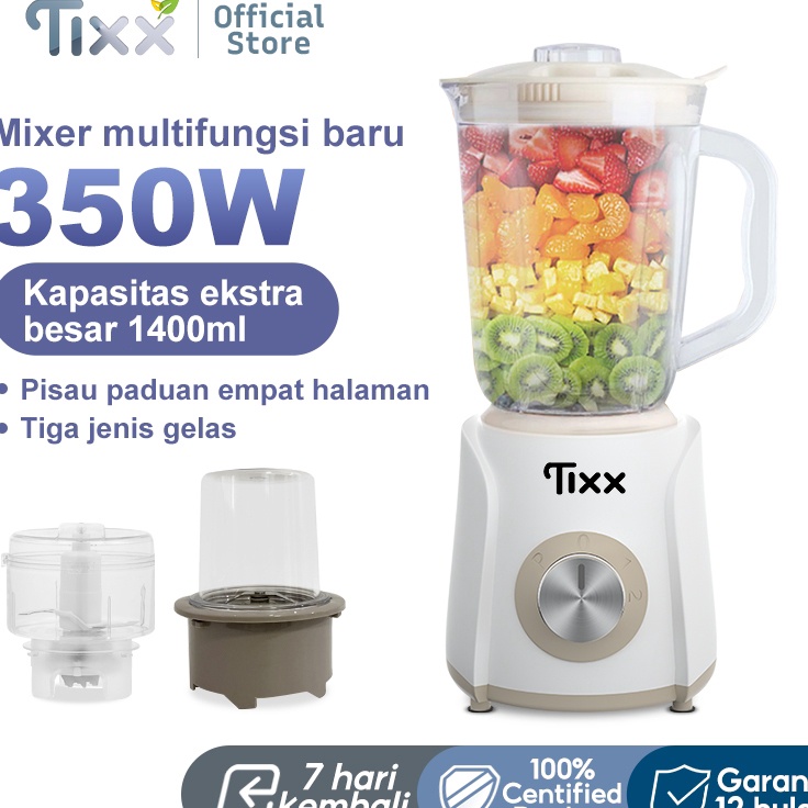 COD TIXX Blender 3in1 Home Multifunksional Low Watt 45W Kapasitas Besar 14ML Juicer Blender Portable