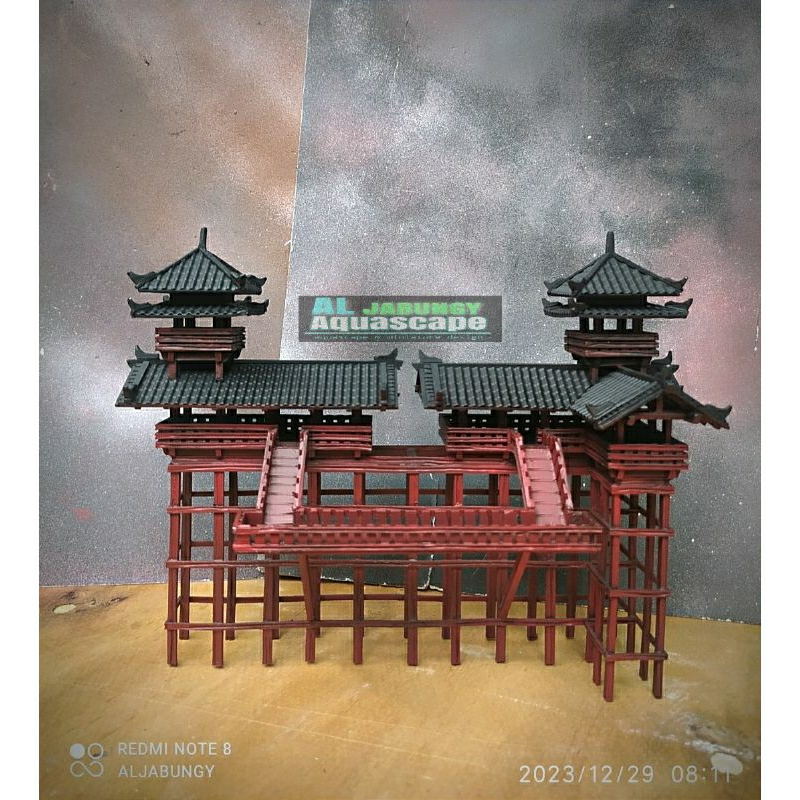 MINIATUR RUMAH JEPANG UNTUK PALUDARIUM/TERARIUM/AQUASCAPE/,BONSAI BAHAN PVC