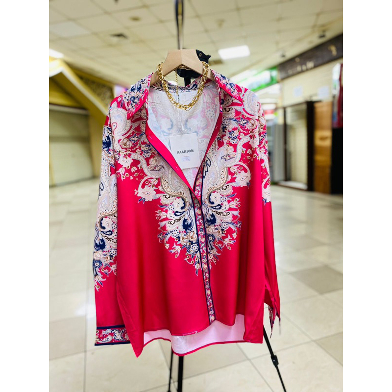 KEMEJA WANITA SILK BKEKE PREMIUM