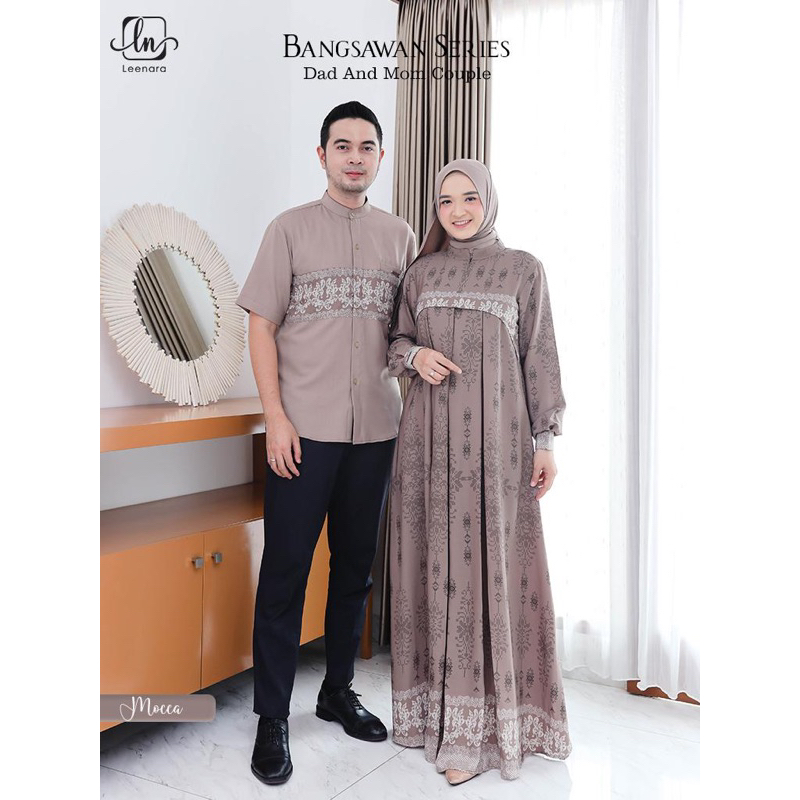Gamis Couple Leenara Ready stok siap kirim