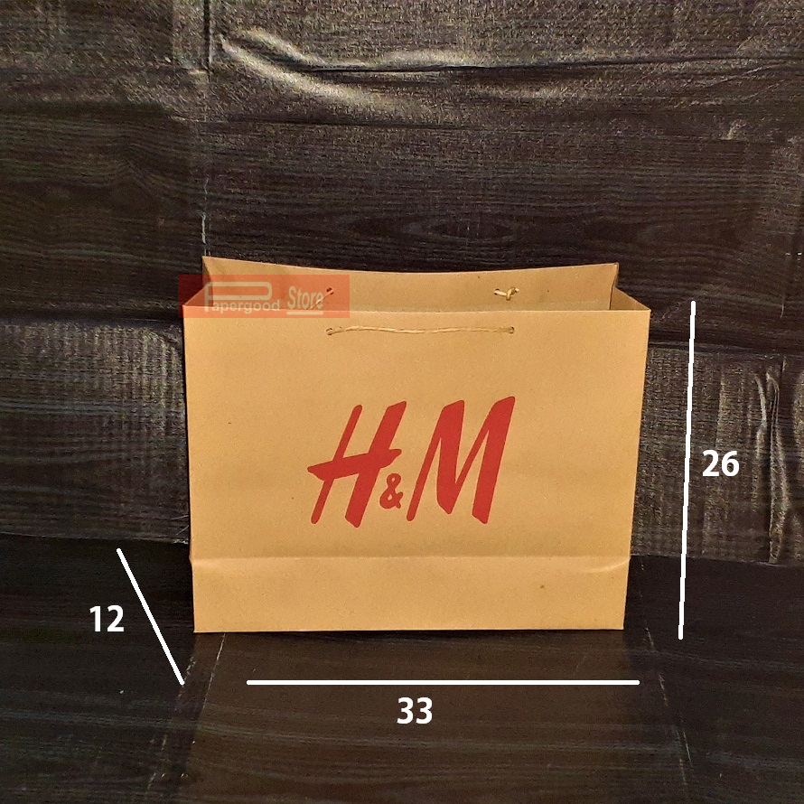 

Paper bag H & M Medium Landscape 2 sisi 33 x 26 x 12 cm
