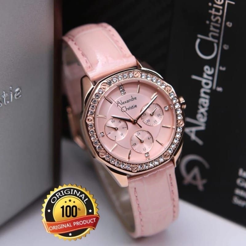 JAM TANGAN ARLOJI WATCH WANITA CEWEK CEWE ALEXANDRE ALEXANDER CHRISTIE CHRISTI CRISTI AC2B17BF AC2B1