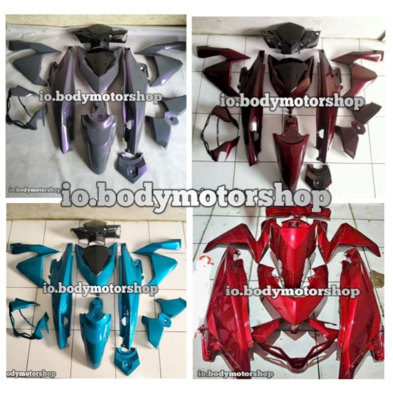 costum body halus Vario 125 150 LED old biru candy relaxa