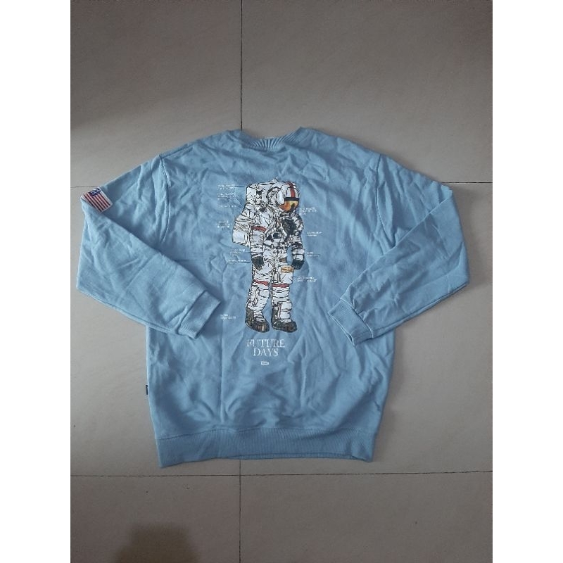 NASA x Fluke Un Company Crewneck Fullprint Full Print Second PL Preloved