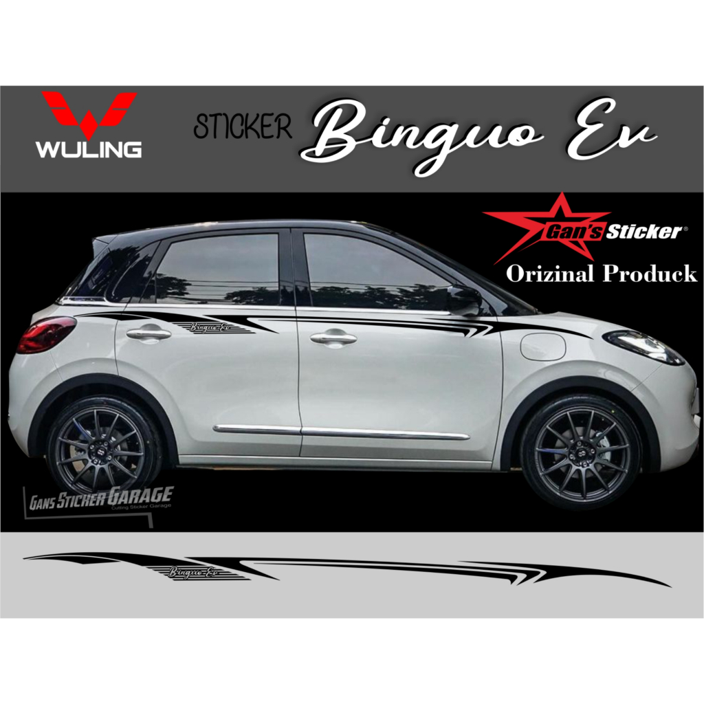 sticker wuling bingou ev aksesorie bingou ev