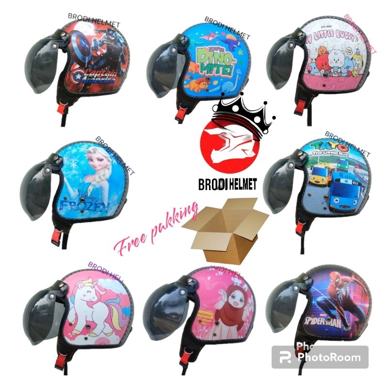 LIMITED EDITION HELM BOGO JUNIOR USIA 6-12 THN BISA COD/ BOGO HELM SAFETY BISA CODbogo anak/bogo jun