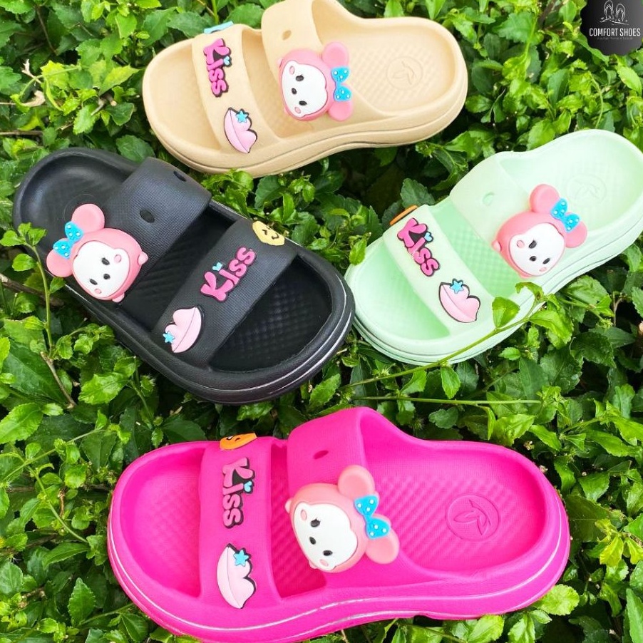 Free Ongkir COLLIN sendal selop anak cewek karakter usia 2th  1th B7816Ckt