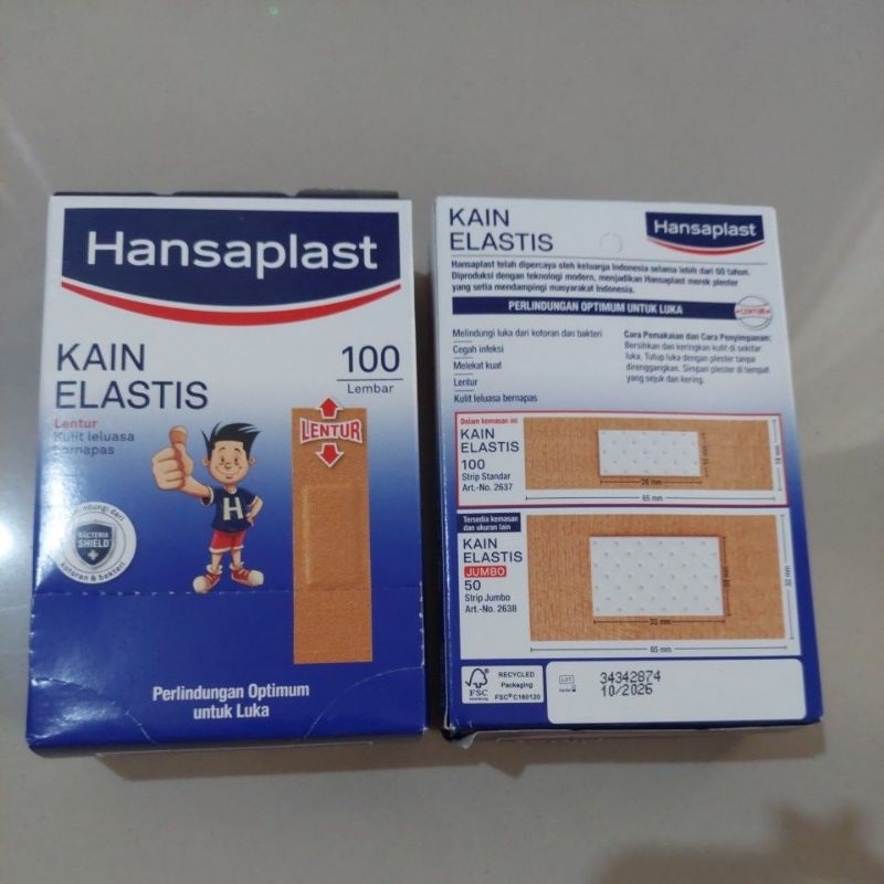 Hansaplast Isi 100 Pcs / Plester Hansaplast Isi 100