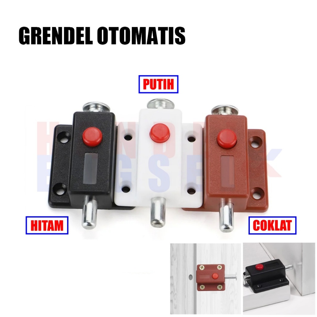 Grendel Tekan Grendel Otomatis Slot Pintu Push Lock Slot Pintu Gembok Pengunci
