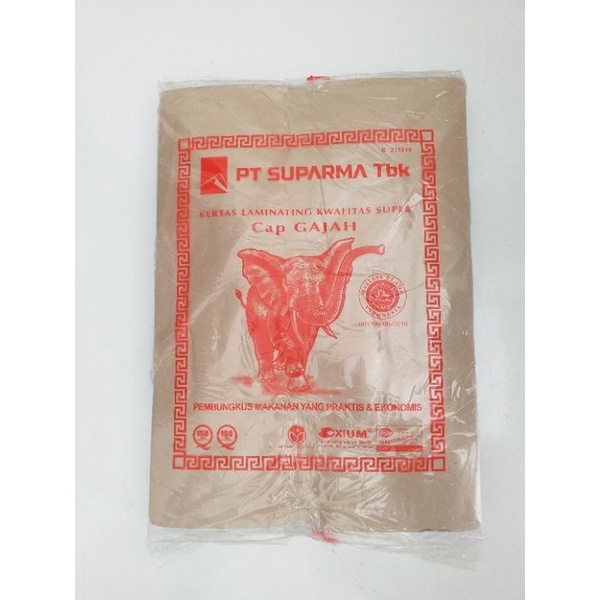 Kertas Nasi Coklat Cap Gajah Pink Satuan