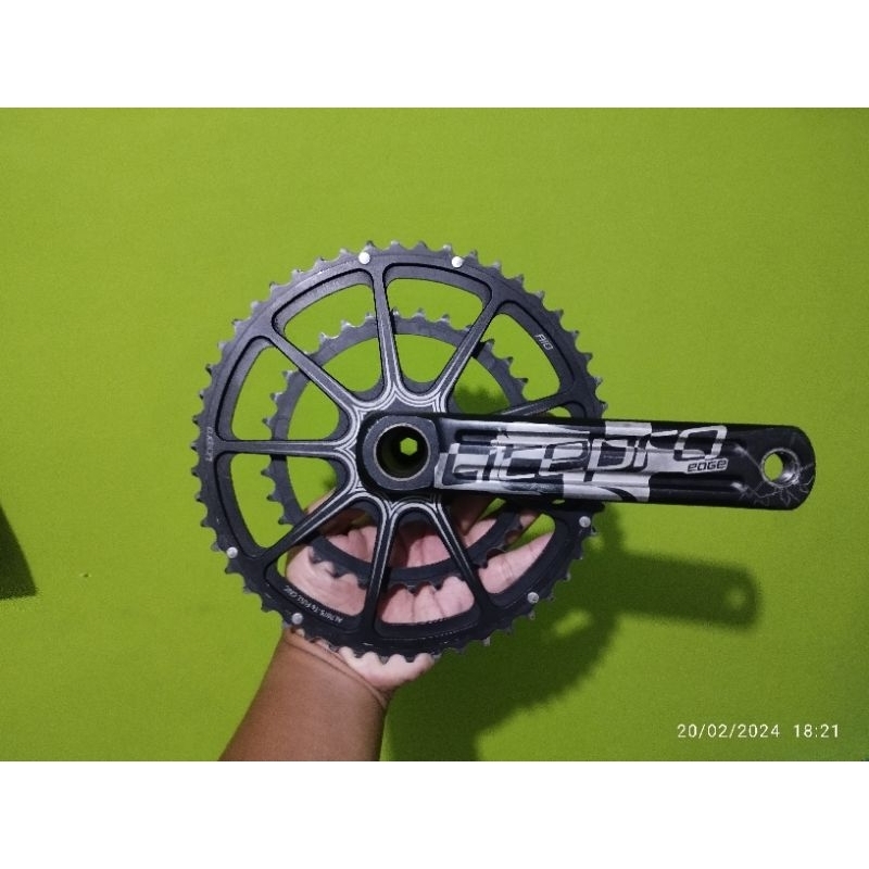 crank litepro edge aio 50-34t bukan 105 tiagra ultegra