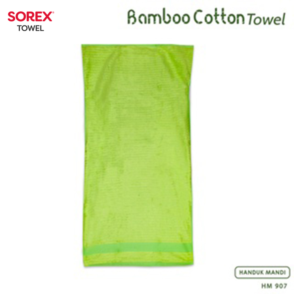 Sorex Handuk Mandi Dewasa Cotton Bamboo Lembut Daya Serap Tinggi HM 907