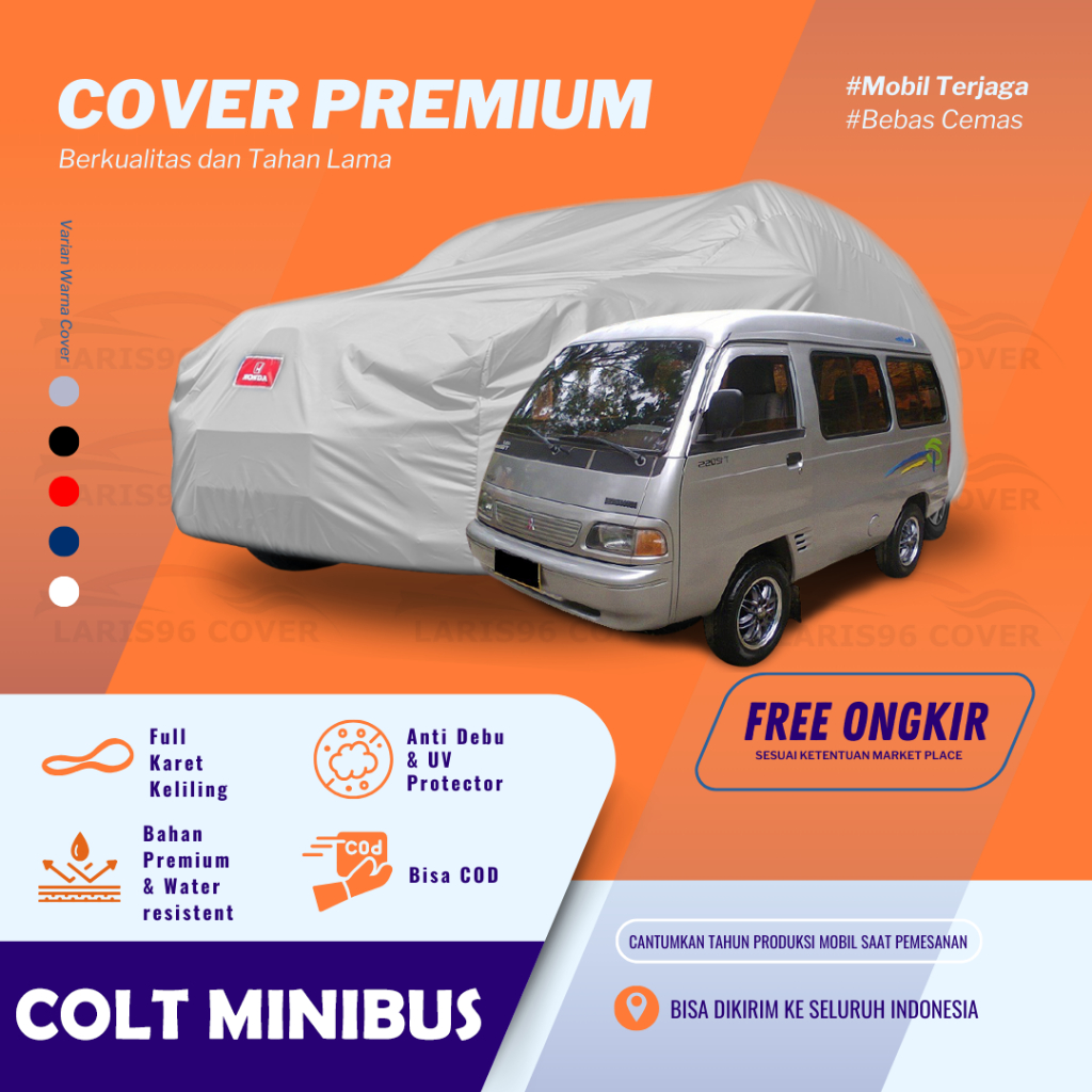 Premium Body Cover Colt T120 SS Minibus Sarung Selimut Mantel Mobil Colt T120 SS Minibus