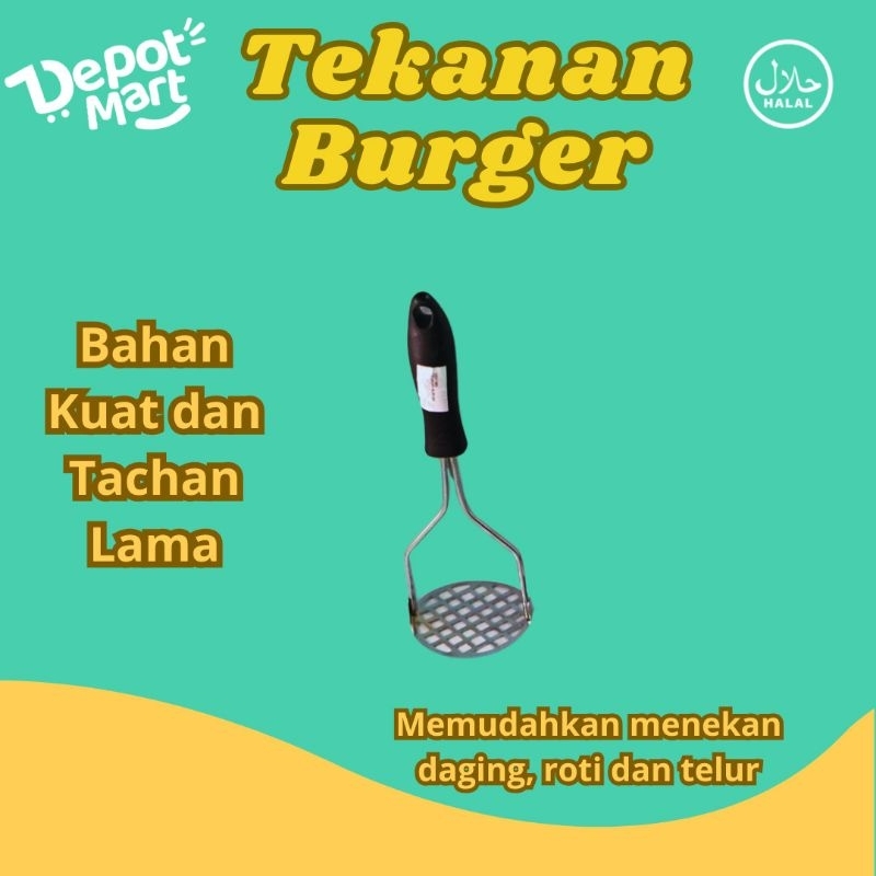 Tekanan Burger / Alat Masak Burger/ Sendok Burger