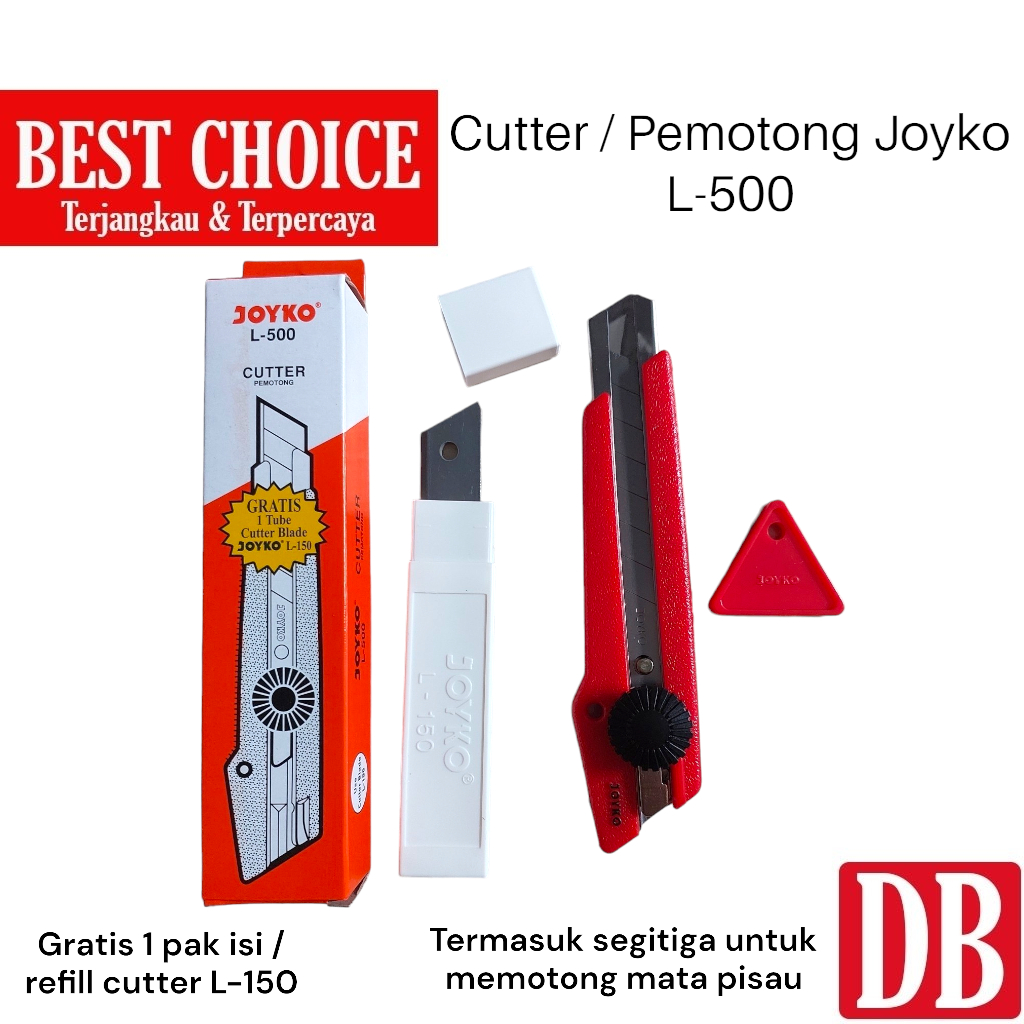 

Cutter / Kater Besar Joyko L-500 (Bonus Refill Cutter)