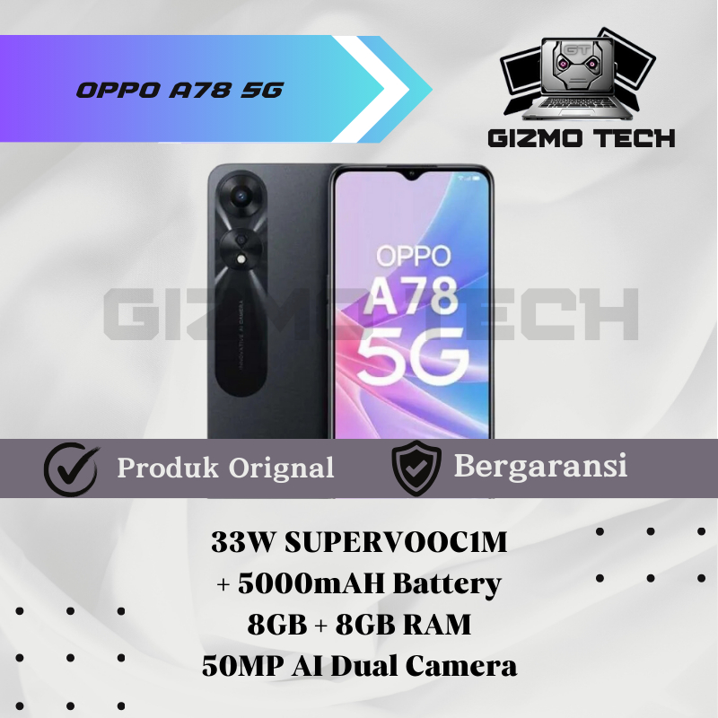 OPPO A78 5G RAM 8GB + ROM 128GB